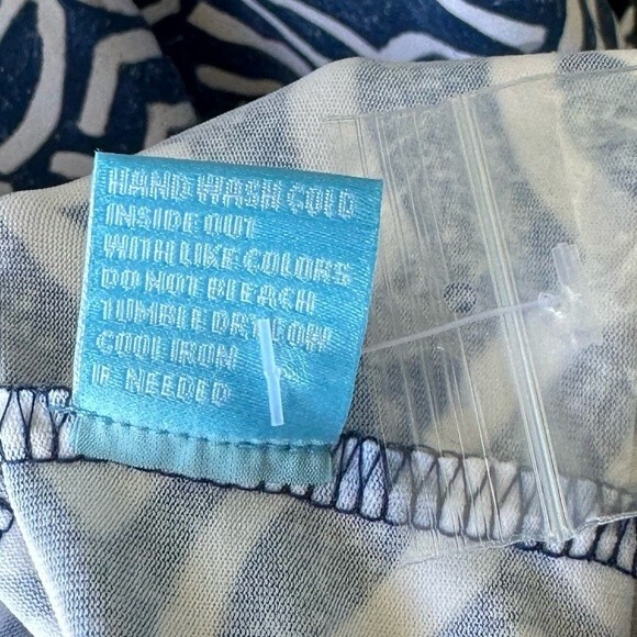 J. McLaughlin Catalyst 3/4 Long Sleeve Sheath Dress Blue White Size L - Picture 6 of 7